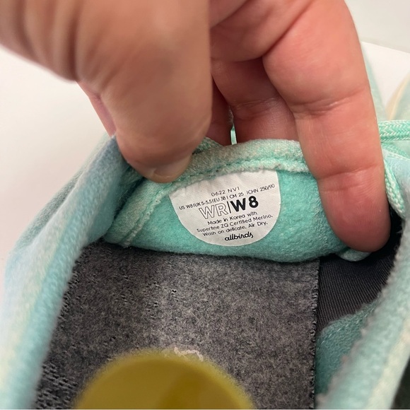 Allbirds Light Blue Wool Runner Mizzle Women's 8 - Picture 9 of 11